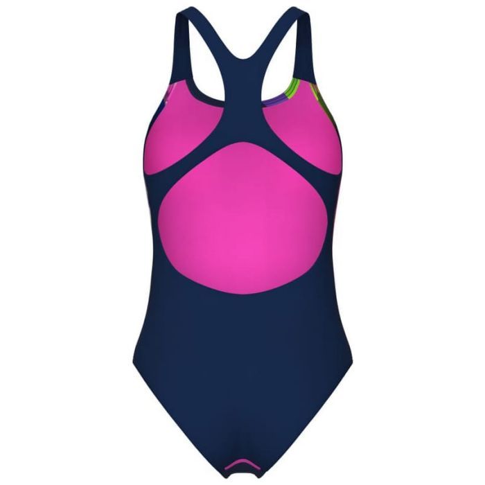 Купальник Arena Water Fluids Swimsuit Swim Pro 008837-570 Темно-синій/Рожевий/Салатовий 40 (3468337533290) изображение 8