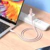 Дата кабель USB-C to USB-C 1.2m pink XO (NB-Q265B-CC.pink) изображение 3
