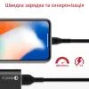 Дата кабель USB 2.0 AM to Lightning 1.2m 2A PowerBeam-i black Promate (powerbeam-i.black) зображення 2