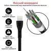 Дата кабель USB 2.0 AM to Lightning 1.2m 2A PowerBeam-i black Promate (powerbeam-i.black) зображення 3
