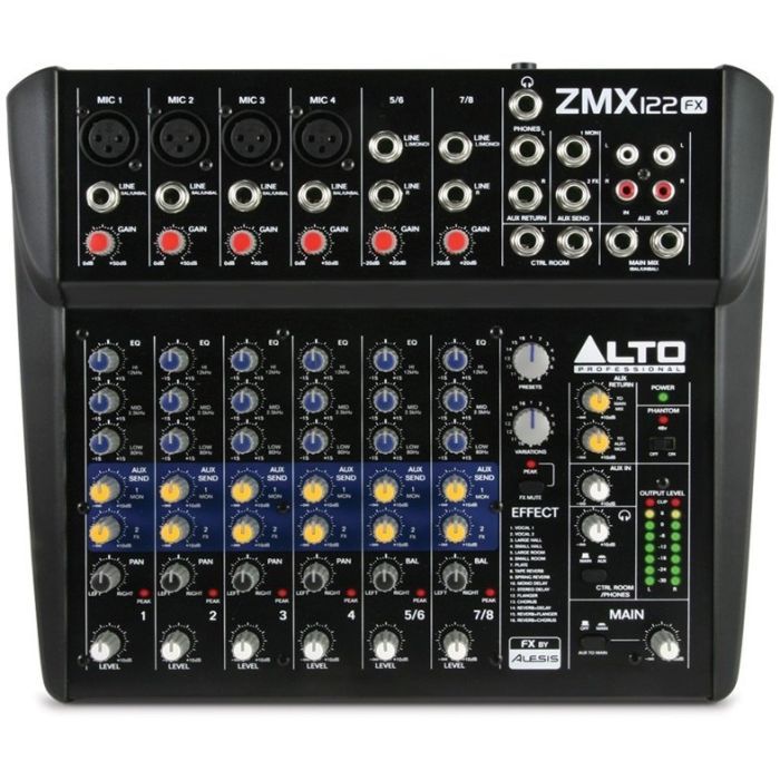 Мікшерний пульт Alto Professional ZMX122FX зображення 2