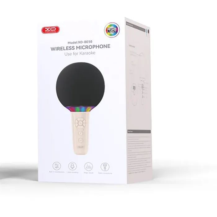 Микрофон XO BE50 Bluetooth, AUX, LED Beige (BE50.beige) изображение 3