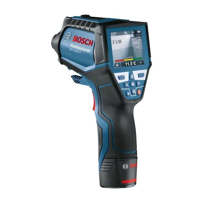 Пірометр Bosch Professional GIS 1000C, -40град. до +1000град., .0.2град., IP54, 0.54кг, кейс (0.601.083.301) зображення 2