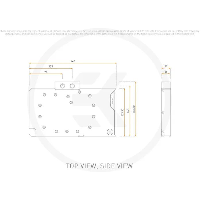Водоблок Ekwb EK-Quantum Vector TUF RTX 5090 - Plexi (3831129901094) (3831129901094) изображение 3