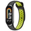 Ремінець до фітнес браслета BeCover Vents Style для Xiaomi Mi Smart Band 10 Black-Green (713629) зображення 2