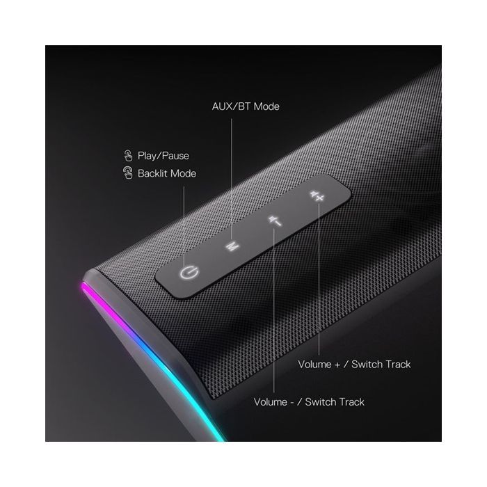 Акустична система Redragon Connie GS814 RGB Bluetooth Black (71987) зображення 10