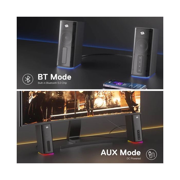 Акустична система Redragon Connie GS814 RGB Bluetooth Black (71987) зображення 4