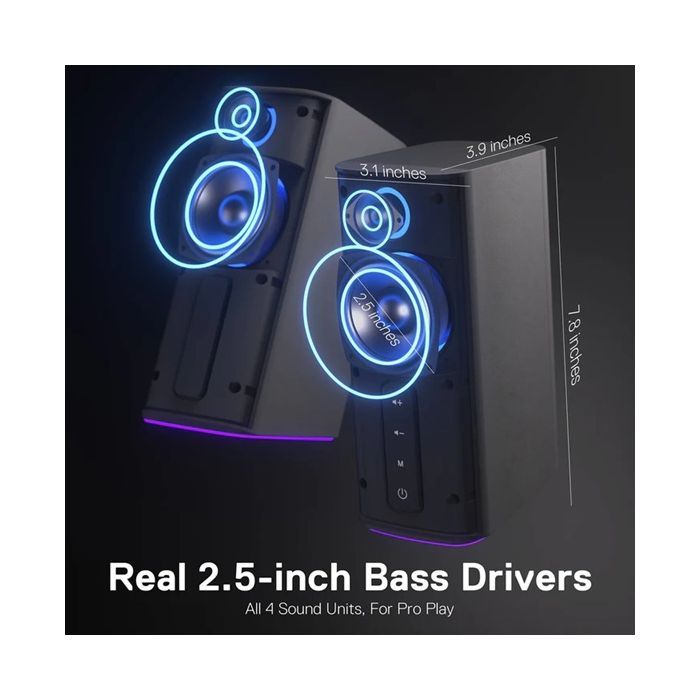 Акустична система Redragon Connie GS814 RGB Bluetooth Black (71987) зображення 8