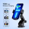 Універсальний автотримач Choetech Gravity Car Wireless 15W Charger 4.7-7.2" Black (T203-F-ACBK) зображення 4