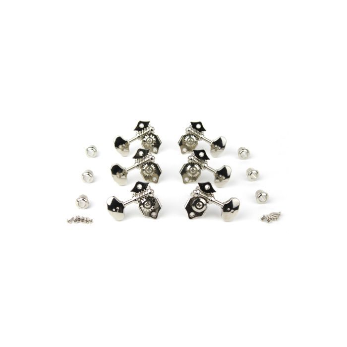 Колки для гитары Graph Tech PRN-3422-N0 Acoustic 3+3 Butterbean Button Nickel (235526) изображение 3
