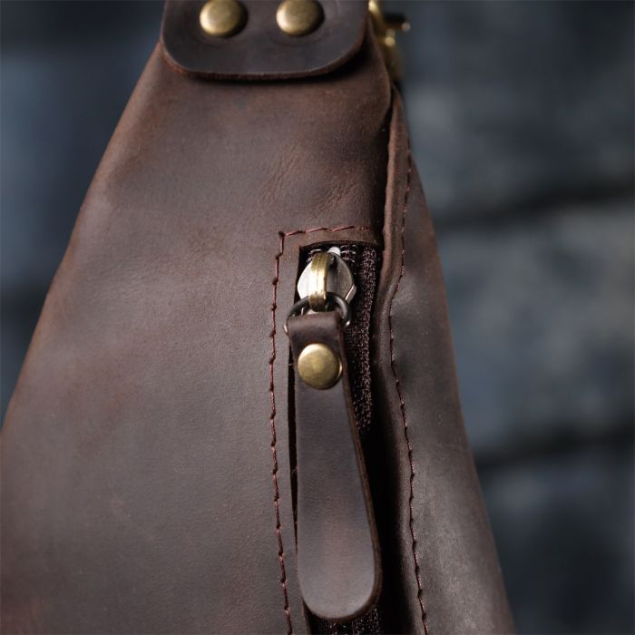 Сумка Shvigel Из натуральной кожи Коричневая (23130) изображение 10