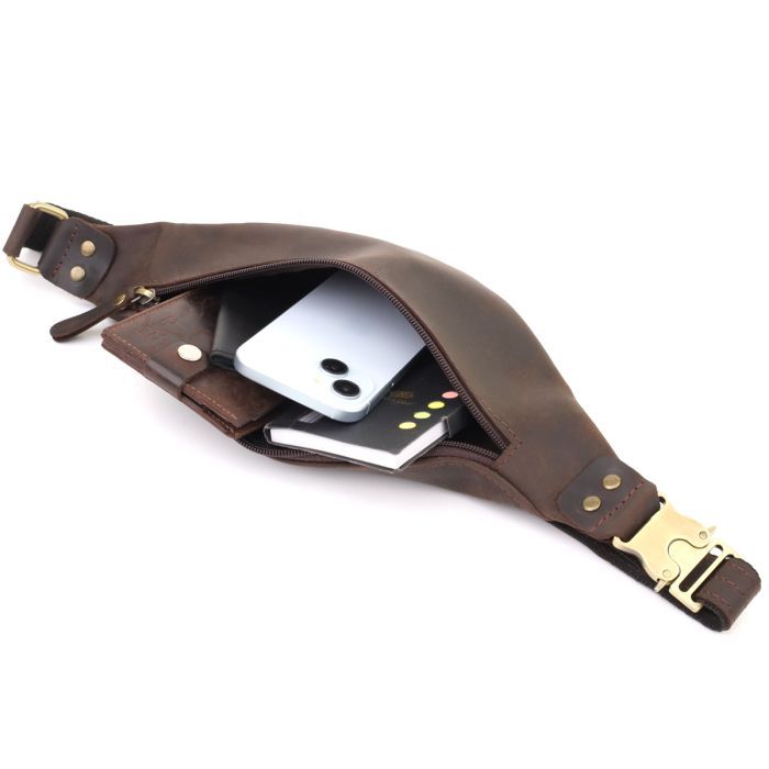 Сумка Shvigel Из натуральной кожи Коричневая (23130) изображение 7