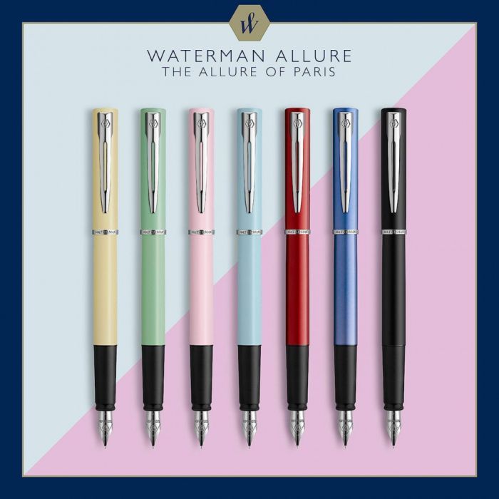Ручка перьевая Waterman ALLURE Blue CT  FP F (13 312) изображение 5