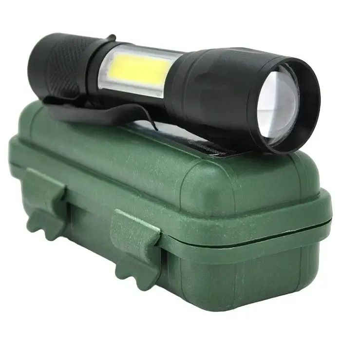 Фонарь Voltronic 511COB 3 Вт LED + COB Чорний (YT-511COB)