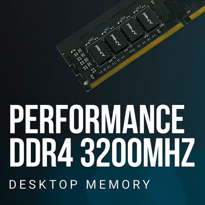 Модуль памяти для компьютера DDR4 16GB 3200 MHz PNY (MD16GSD43200-SI) изображение 4