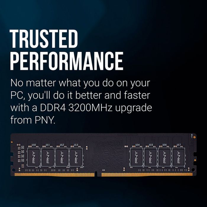 Модуль памяти для компьютера DDR4 16GB 3200 MHz PNY (MD16GSD43200-SI) изображение 5