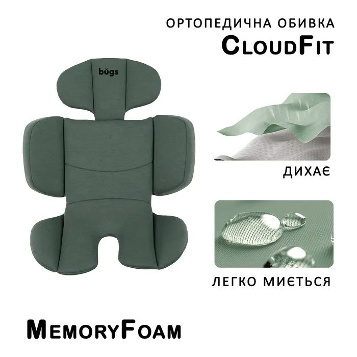 Автокресло Bugs Aera 360 i-Size, ISOFIX, (0–36 кг) Shadow Grey (4823056520003) изображение 11