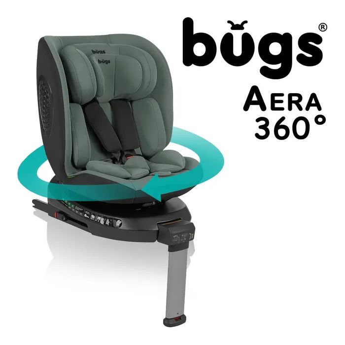 Автокресло Bugs Aera 360 i-Size, ISOFIX, (0–36 кг) Shadow Grey (4823056520003) изображение 7