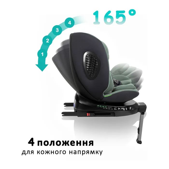 Автокресло Bugs Aera 360 i-Size, ISOFIX, (0–36 кг) Shadow Grey (4823056520003) изображение 9