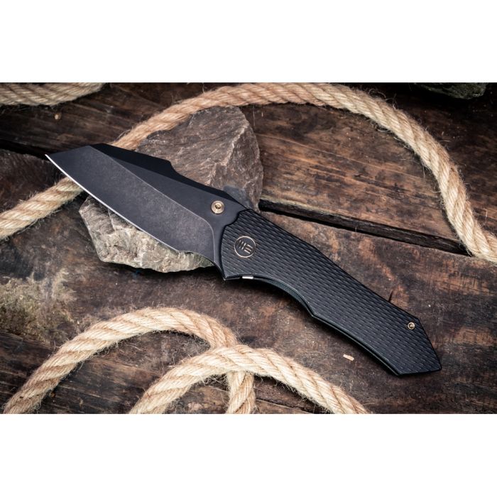Нож Weknife High-Fin XL, Darkwash, чорний титан (WE24010-1) изображение 10