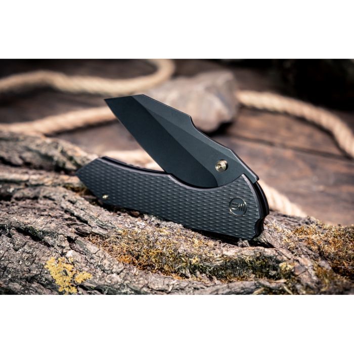 Нож Weknife High-Fin XL, Darkwash, чорний титан (WE24010-1) изображение 11