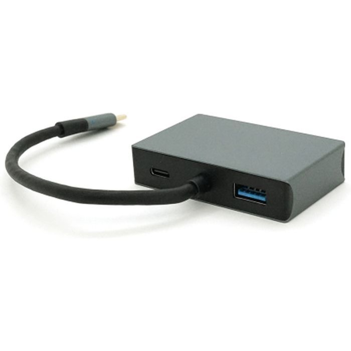 Концентратор Voltronic USB-C 4-in-1 USB 3.0 + USB-C + HDMI + VGA 0.23m silver (YT-HTC4in1)
