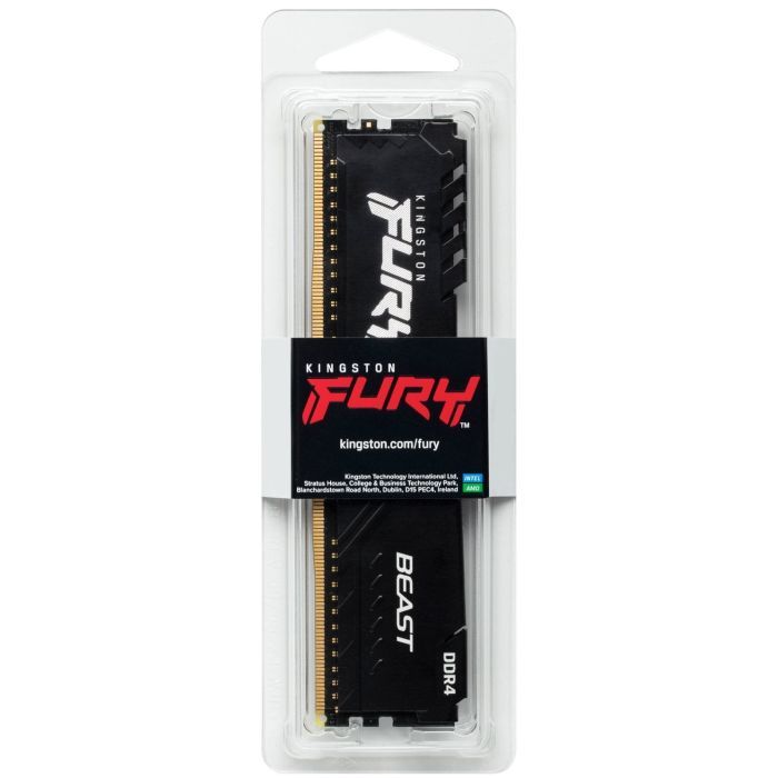 Модуль пам'яті для комп'ютера DDR4 16GB 3200 MHz Beast Black Kingston Fury (ex.HyperX) (KF432C16BB1/16WP) зображення 5