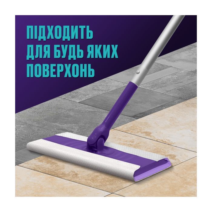 Швабра Vortex Для прибирання підлоги + Сухі серветки для підмітання 5 шт. (4823071667431) зображення 4
