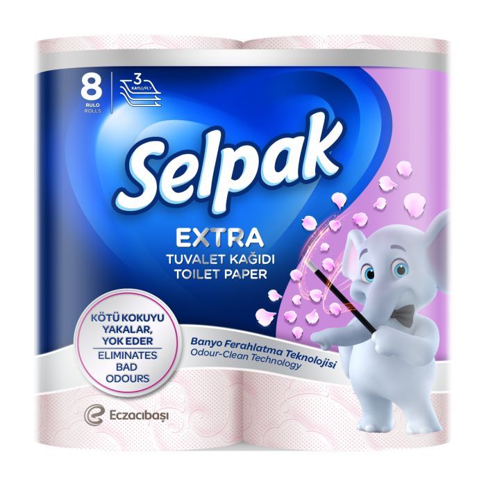 Туалетная бумага Selpak Extra 3 слоя 16 рулонов (8690530044746)