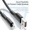 Дата кабель USB 2.0 AM to Lightning 3.0m 2.4A black Essager (EXCL-LSC01) зображення 6
