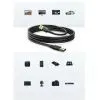 Дата кабель USB 3.0 AM/AM 3.0m US128 black Ugreen (90576) зображення 7