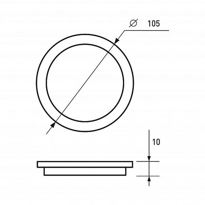 Светильник Eurolamp LED Downlight(white) 6W 420 Lm 4000K (LED-DLR-6/4(white)) изображение 4