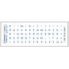 Наклейка на клавіатуру BestKey mini Pro 3,5х3мм, прозора основа, 70, синій (BKmPRO/BluTr/052)