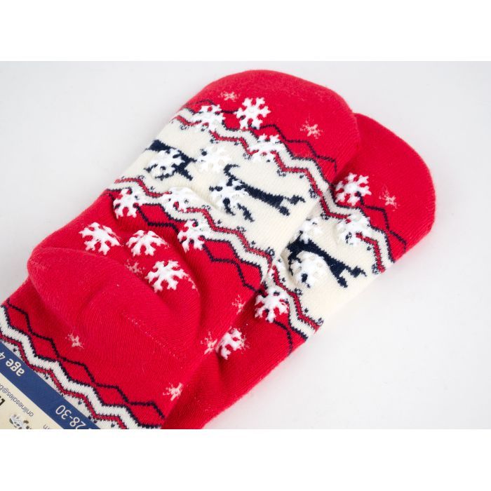 Шкарпетки дитячі Bross махрові новорічні (9901-4-6-red) зображення 3