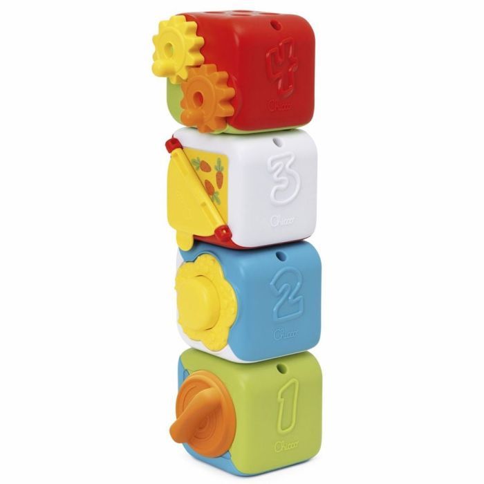 Развивающая игрушка Chicco Мультисенсорные кубики Монтессори 2 в 1 (11857.00)