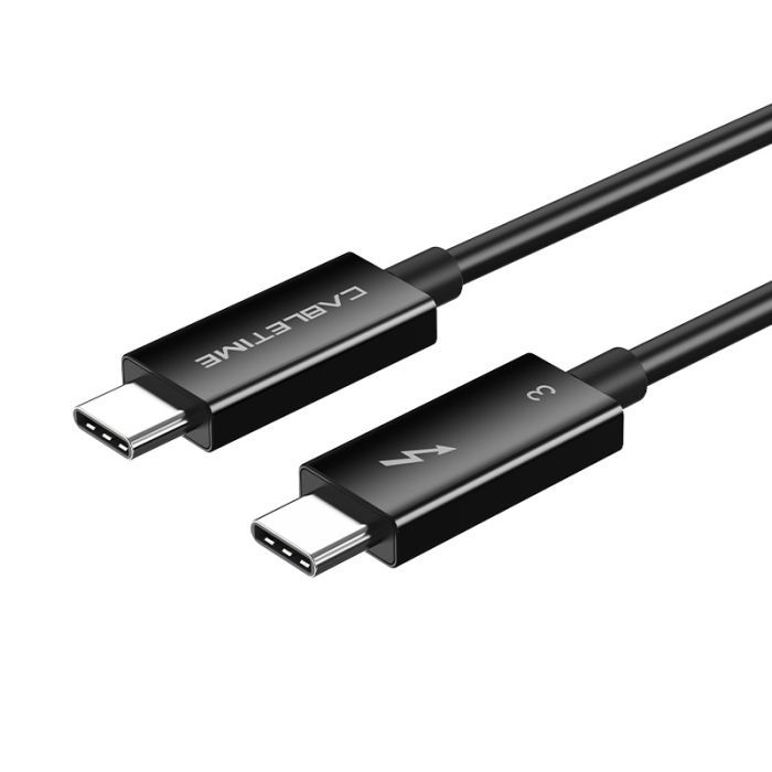 Дата кабель USB-C to USB-C 0.5m Thunderbolt 3 100W (20V/5A) 5K60Hz Cabletime (CA915392) изображение 2