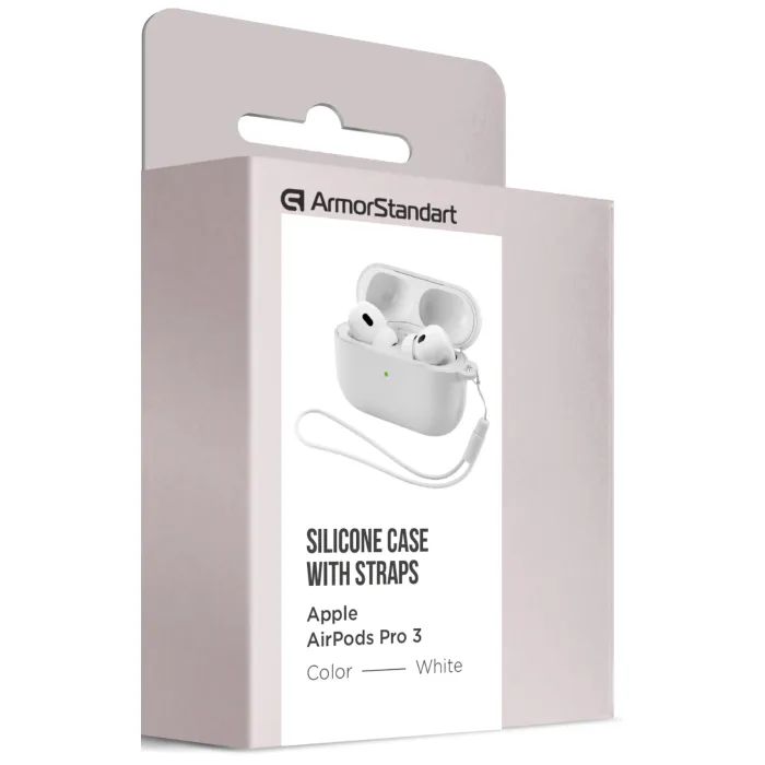 Чехол для наушников Armorstandart Silicone Case для Apple Airpods Pro 3 Black (ARM88291) изображение 2