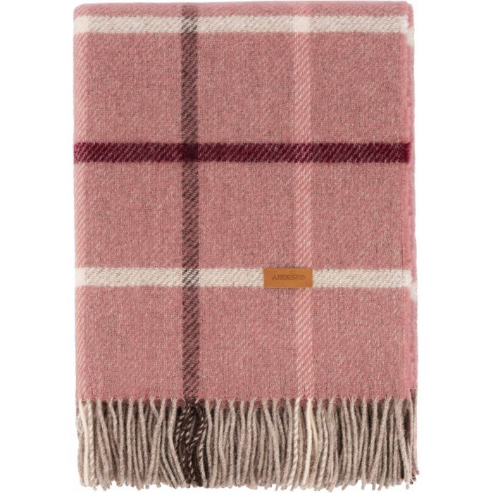 Плед Ardesto Leonardo Alpina 100% шерсть, розовый 140x200 см (ART0701LM) изображение 3
