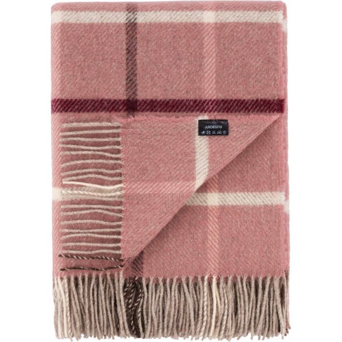 Плед Ardesto Leonardo Alpina 100% шерсть, розовый 140x200 см (ART0701LM) изображение 4
