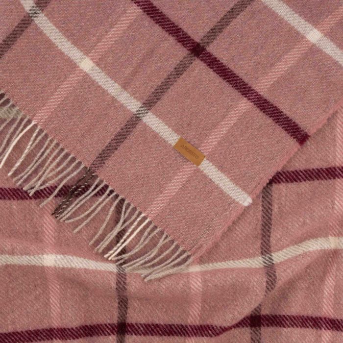 Плед Ardesto Leonardo Alpina 100% шерсть, розовый 140x200 см (ART0701LM) изображение 6