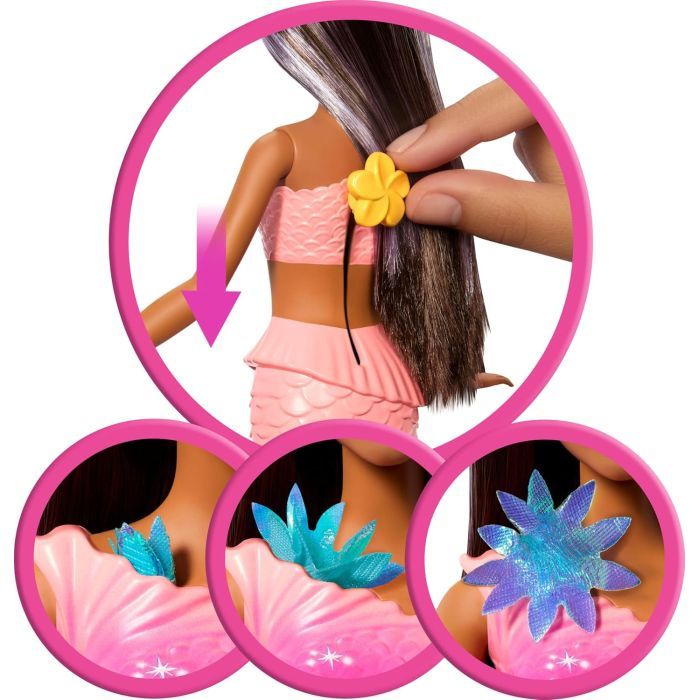 Кукла Barbie Fantastic fashion Цветочная магия Брюнетка (JDM73) изображение 4