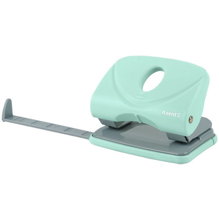 Діркопробивач Axent Welle-2 з пластиковий верх, 20 арк,Pastelini, м'ятний (3820-18-A) зображення 3