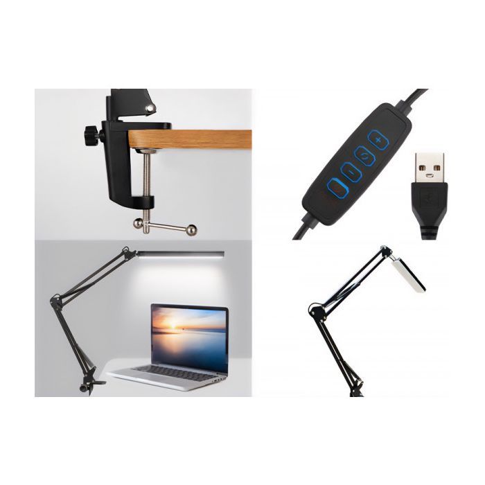 Настольная лампа Media-Tech FLEX LAMP 5,6W 6500K 5V Black (MT224) изображение 5