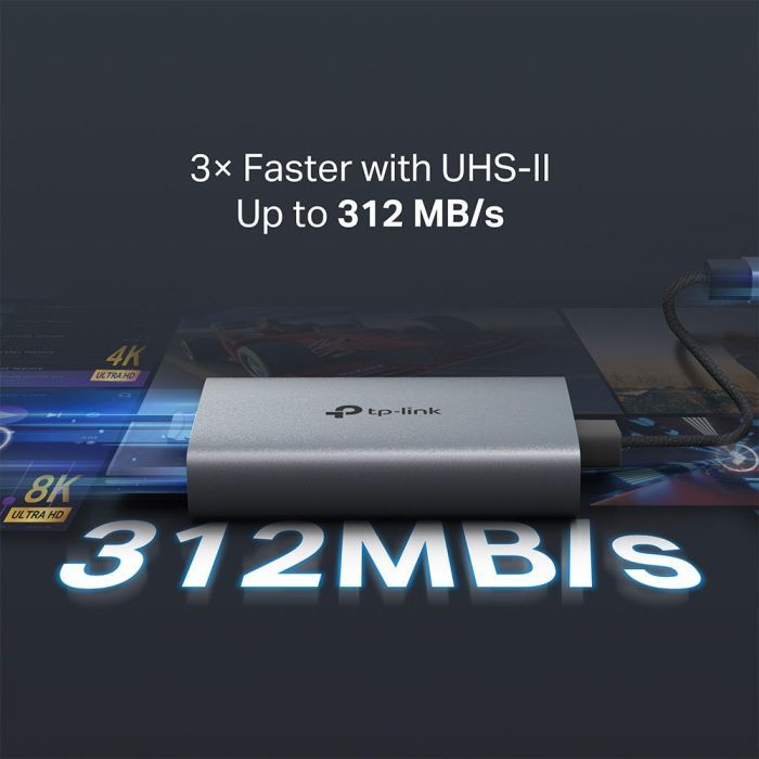 Считыватель флеш-карт TP-Link USB-C to SD/TF (UA440C) изображение 7