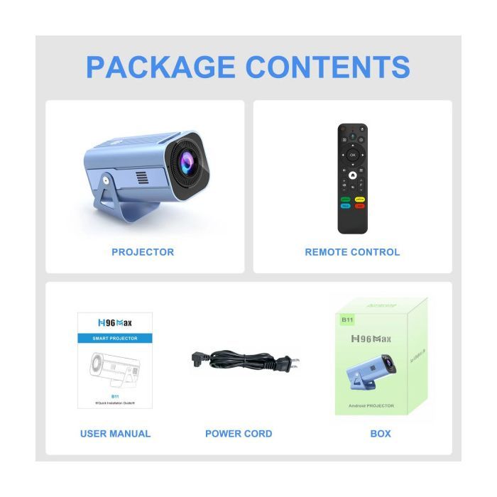 Проектор H96 MAX B11 (H96 MAX_B11) зображення 3