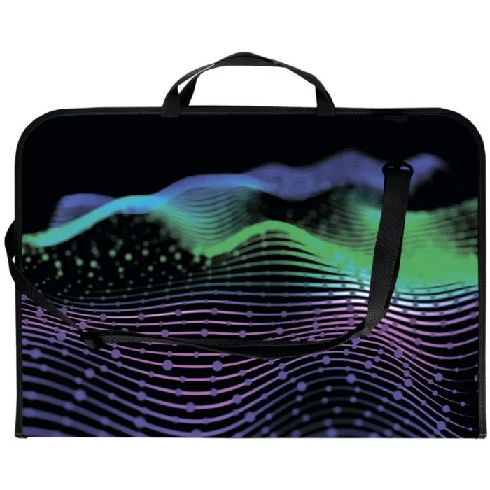 Папка - портфель Maxi А3 пластиковый на молнии (MX30003-05)