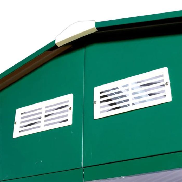 Садовий будиночок Duramax металевий Eco 320х360х196 см зелений-білий (10741) зображення 4