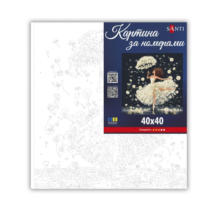 Картина по номерам Santi Кульбаби і танцівниця 40х40 см (955644) зображення 2