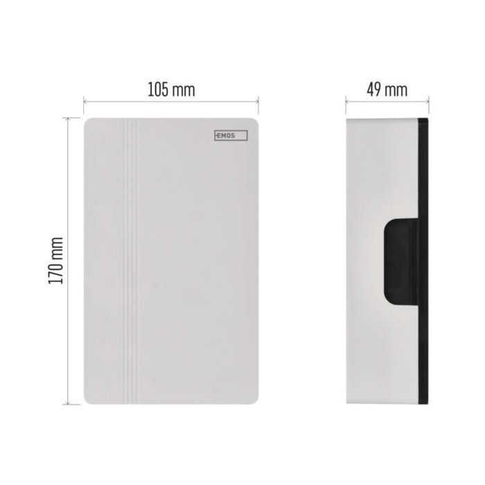 Дверной звонок EMOS P57102 Wiredl 4AA (1.5V) or 8/12/24V (P57102) изображение 8