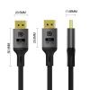 Кабель мультимедійний DisplayPort M to DisplayPort M 1.5m V1.4 8K black ColorWay (CW-CBDP093-BK) зображення 3